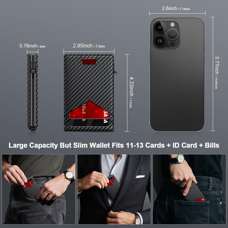 VaultGuard™ Leather RFID Pop-Up Wallet with Cash Pocket (Latest Version)