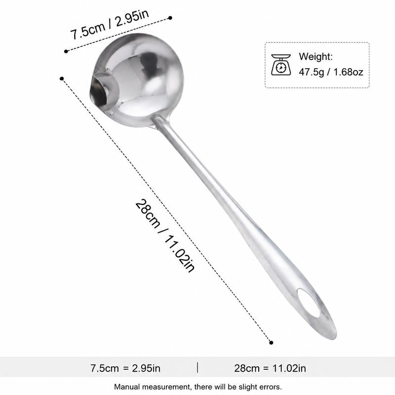 Stainless Steel Grease & Oil Filter Spoon