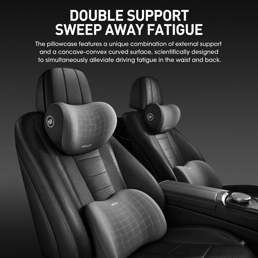 DriveComfort™ Lumbar & Neck Support Cushion