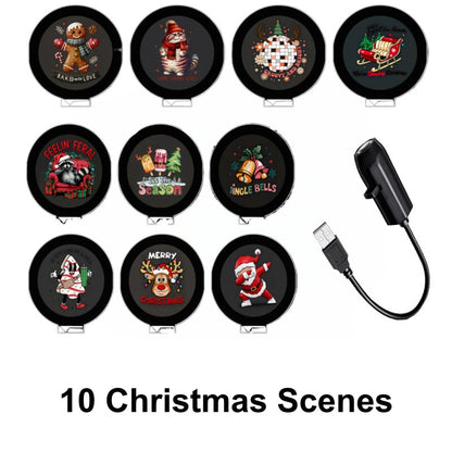 Plug-&-Play HD Christmas Projector