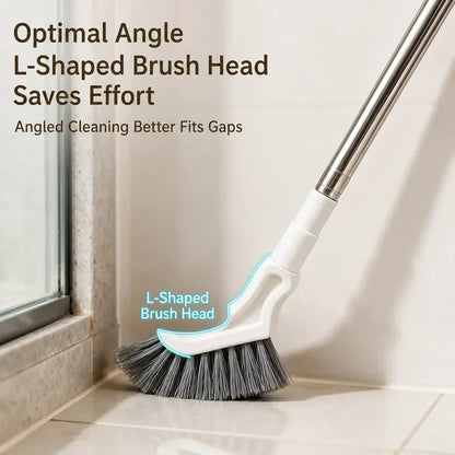 Telescopic Cleaning Magic Brush Long Handle Narrow Gap Scrubber for Window Tracks Tile Grout Bathroom Kitchen