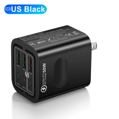 50W 6-Port Fast Charging
