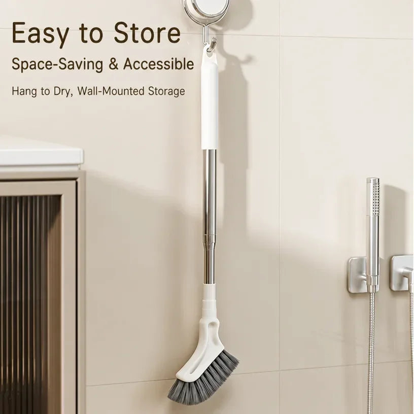 Telescopic Cleaning Magic Brush Long Handle Narrow Gap Scrubber for Window Tracks Tile Grout Bathroom Kitchen