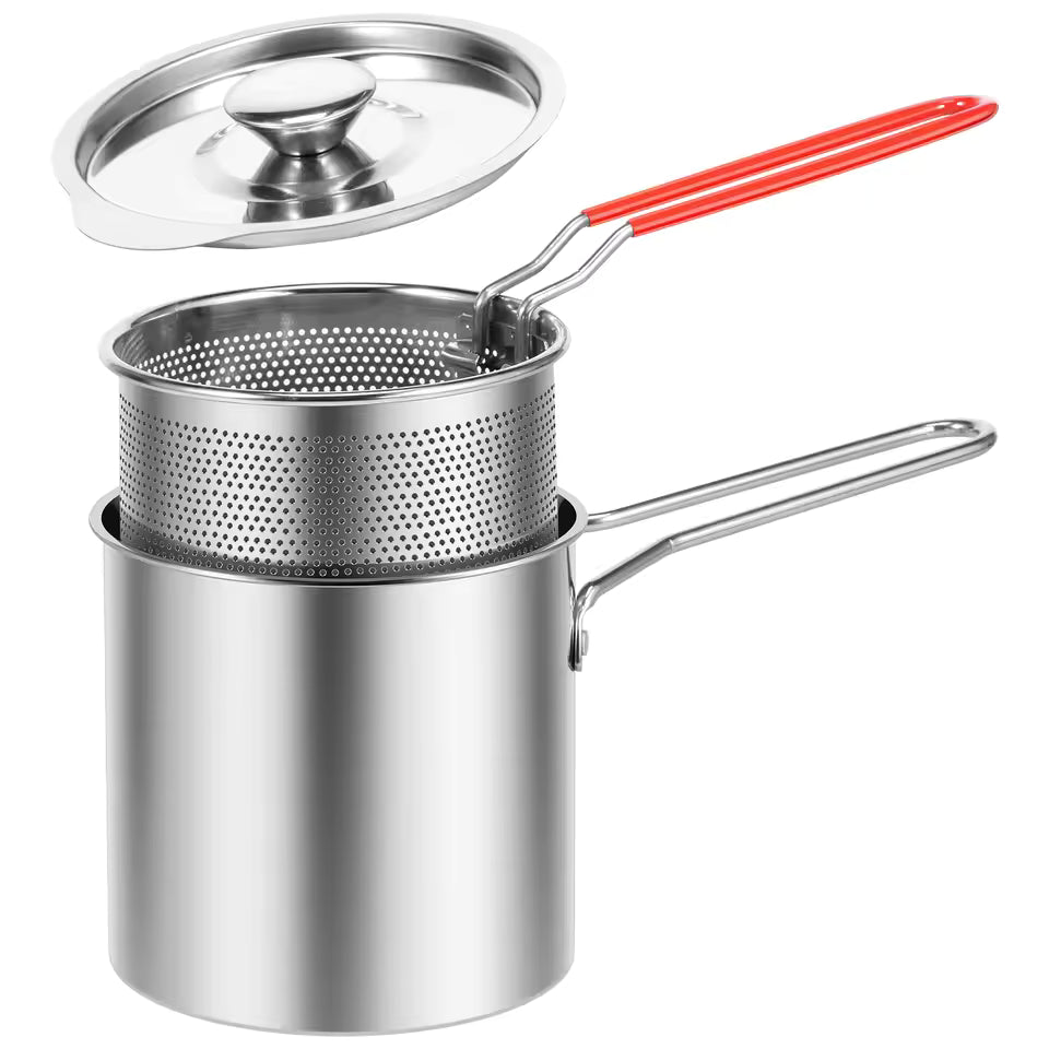 Stainless Steel Deep Fryer Set