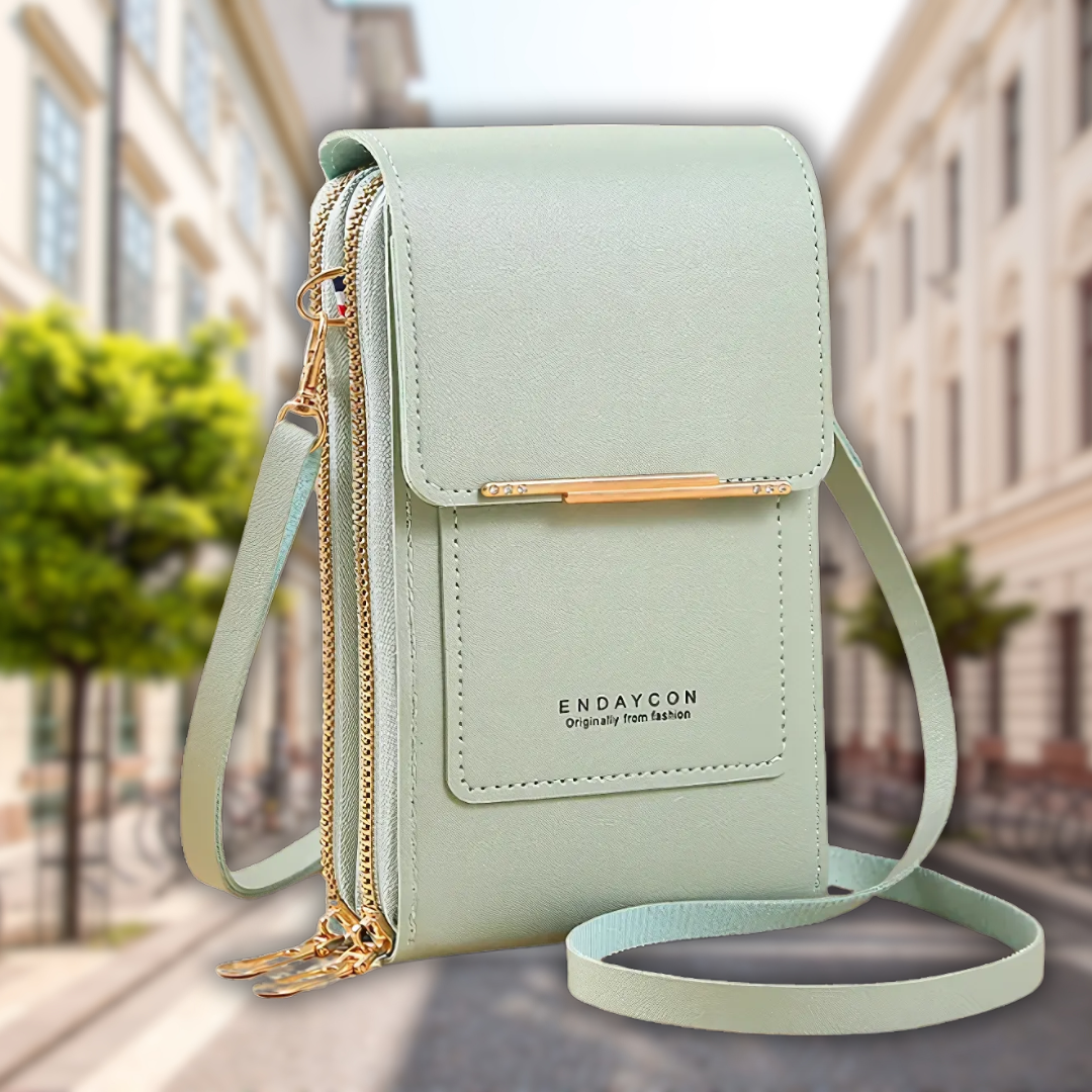 TouchGuard™ Leather Phone Crossbody Bag