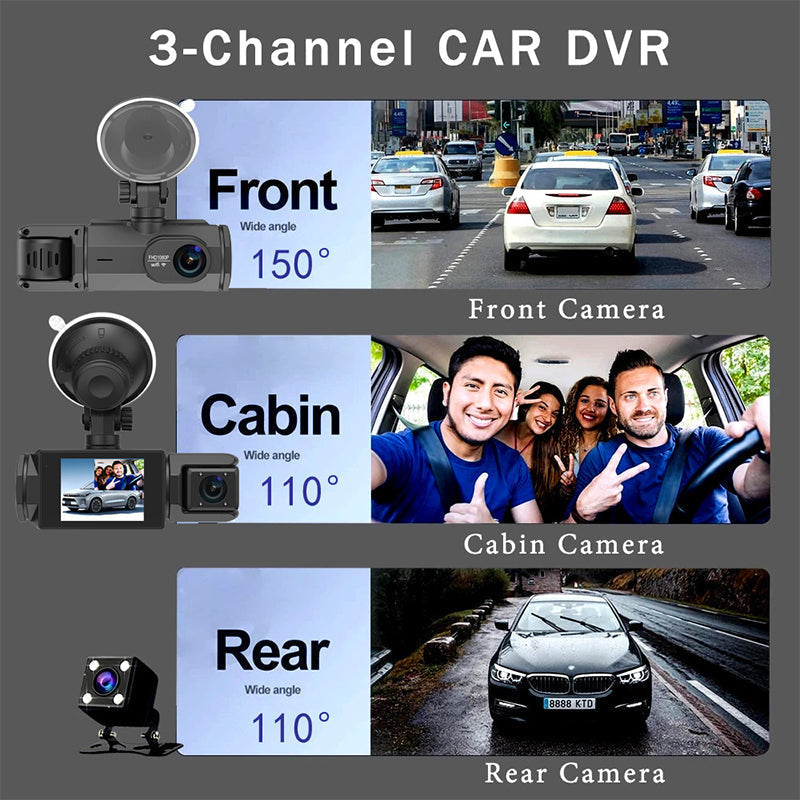 HD 1080p Car Recorder with Reverse Camera